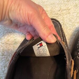 Tommy Hilfiger Dark Brown Leather Loafers